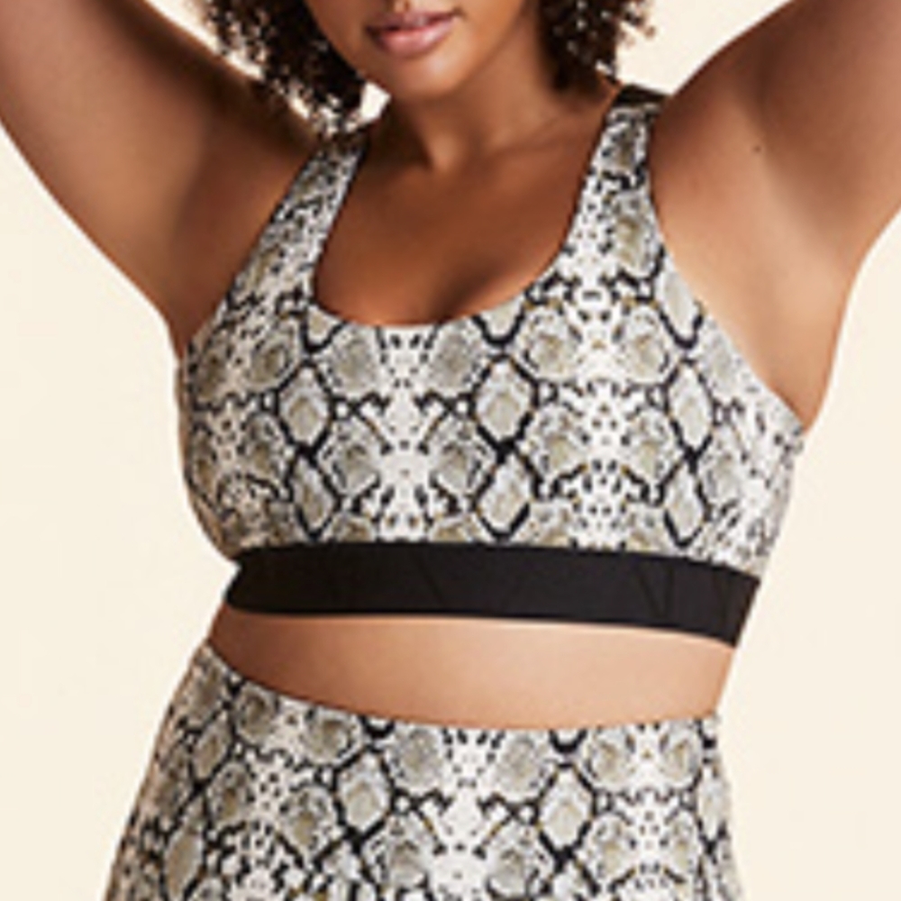 nwt ALALA eclipse bra snake M (J9)